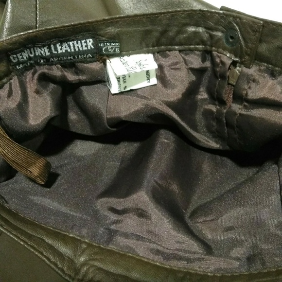 GENUINE LEATHER ◾ Leather Pencil Skirt - Picture 3 of 3